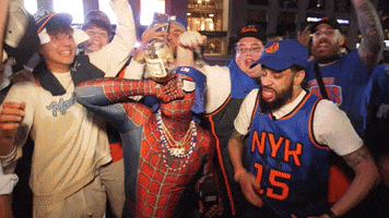 New York Knicks Drinking GIF by Sidetalk