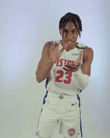 Lets Go Applause GIF by Detroit Pistons