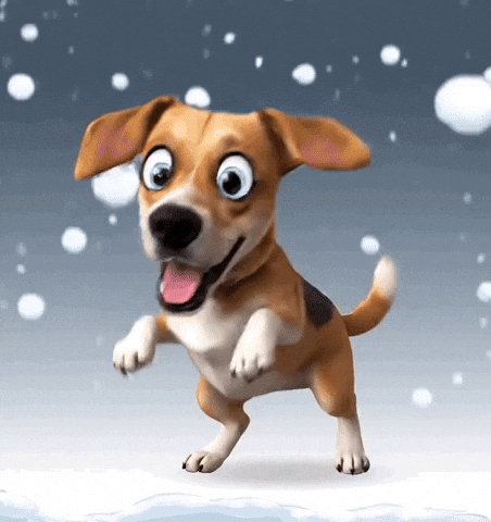Snow Day Happy Dance GIF