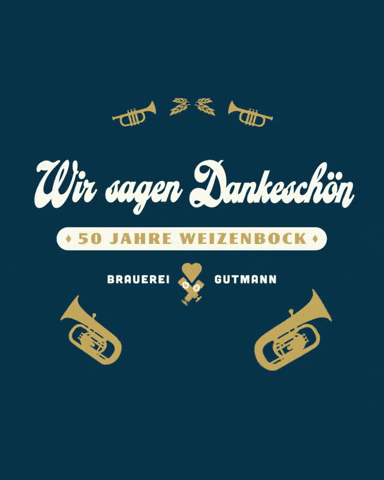 Dankeschon Jubiläum GIF by Brauerei Gutmann