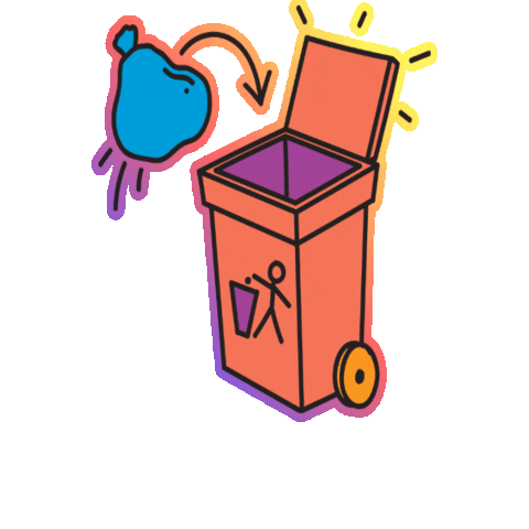 Trash Can Sticker by postmen for iOS & Android | GIPHY
