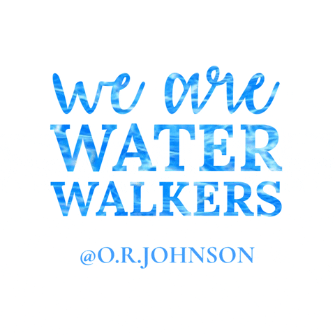 Walk On Water Jesus GIF by Otescia Johnson