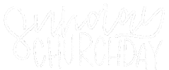 Lettering Sunday Sticker