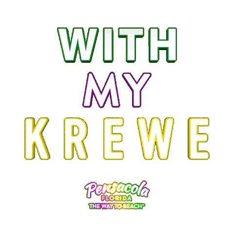 Mardi Gras Pensacola Sticker by VisitPensacola.com