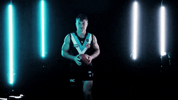 Aussie Rules Spin GIF by Port Adelaide FC