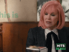 Sponsored GIF. Catherine O’Hara sits in a restaurant booth, looks up in realization of something. Almost as if in despair, she admits “This is worse than I assumed”