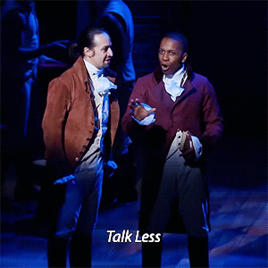 less talk more work gif