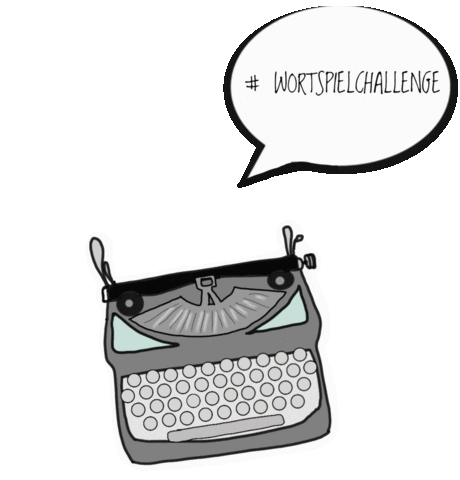 Wortspiel Sticker by Andrea Voss