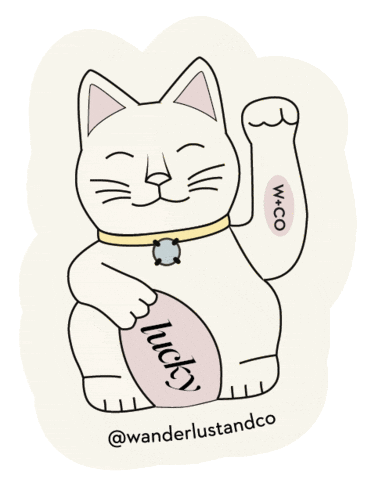 Luckycat Wco Sticker by Wanderlustandco