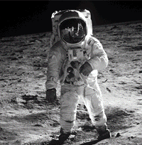 moon landing GIF