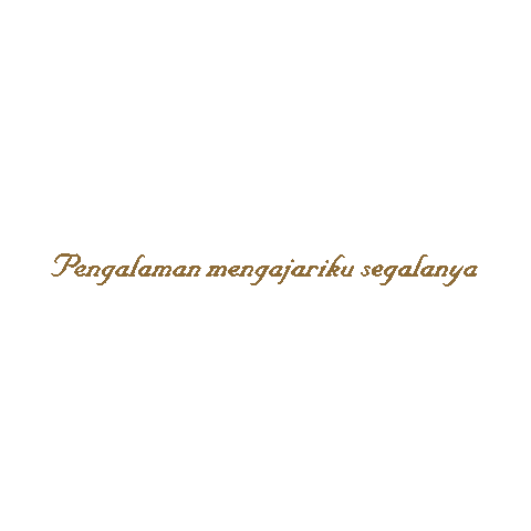 Pengalaman Mengajariku Segalanya Sticker by Tull Jye