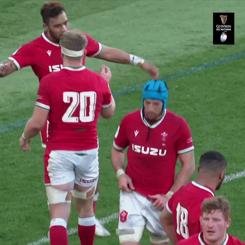 Wales Rugby Hug GIF by Guinness Six Nations