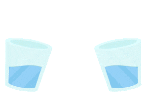 Water Cheers Sticker by Fourdesire