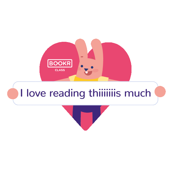 Books Love Sticker by BOOKR Kids