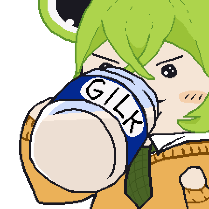 Milk Drinking Sticker