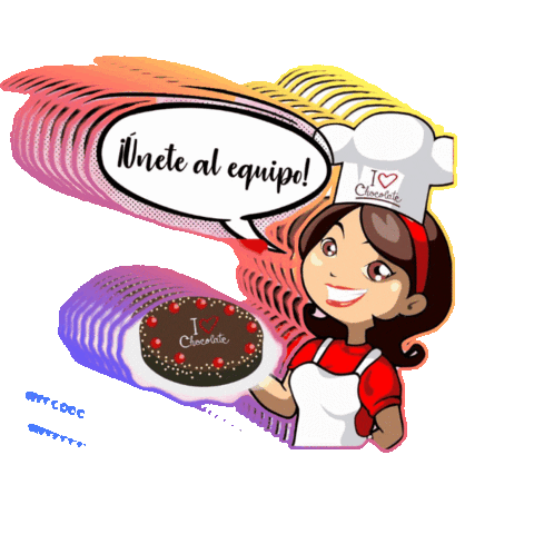 PASTELERIA I LOVE CHOCOLATE Sticker