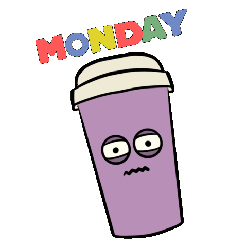 Tired Coffee Sticker