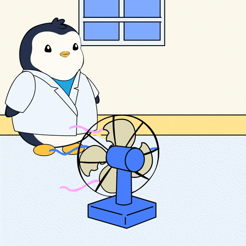 Melting Heat Wave GIF by Pudgy Penguins