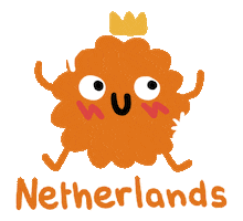 The Dutch Orange Sticker by Eledraws (Eleonore Bem)