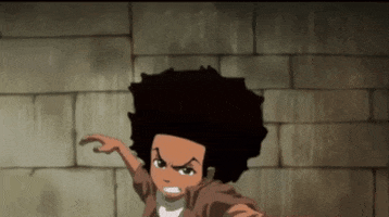 Boondocks Hueyfreeman Slap GIF
