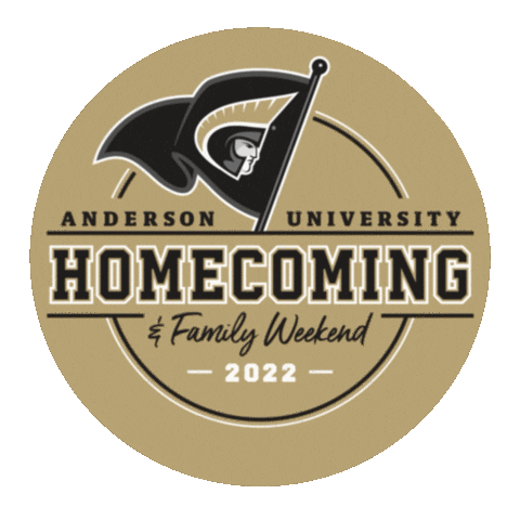 Gold Au Sticker by Anderson University