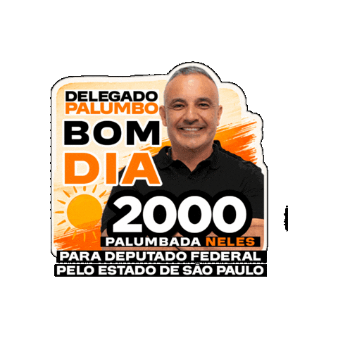 Bom Dia Sticker by Delegado Palumbo