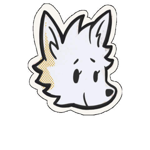 Dog Alba Sticker by La Tamy