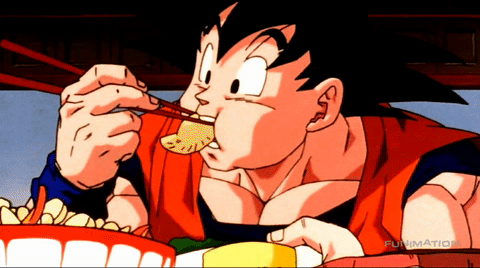 Featured image of post Dragon Ball Goku Eating Gif Goku has taken on a lot of different forms throughout dragon ball