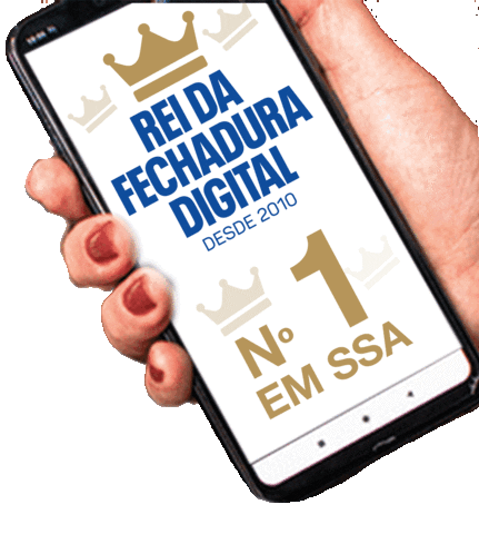Rei da Fechadura Digital Sticker