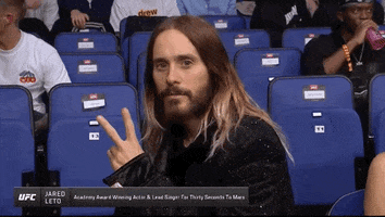Jared Leto Sport GIF by UFC