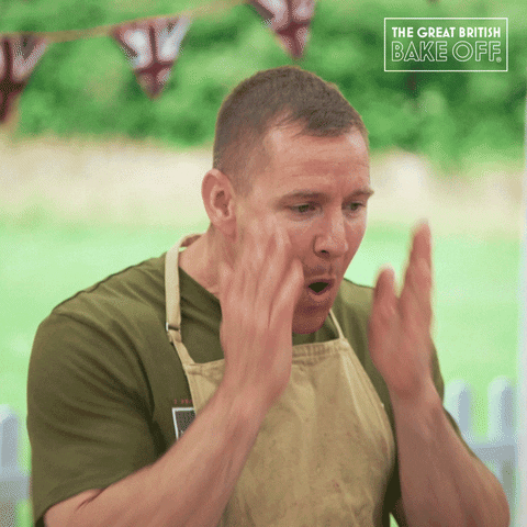 Face Relax GIF by The Great British Bake Off