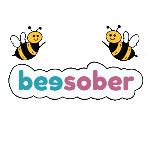 Bees Sobriety Sticker by Bee Sober