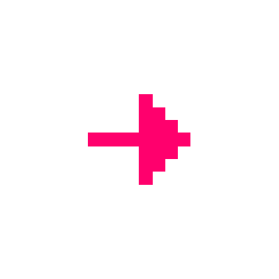 Pixel Pink Sticker by m-2