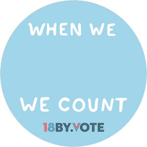 18by Vote Sticker
