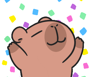 Happy Capybara Sticker - Find & Share on GIPHY