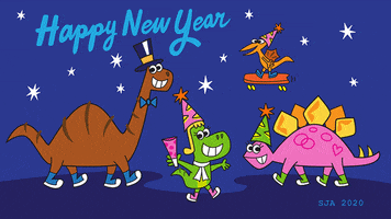 Happy New Year Animation GIF by joeyahlbum