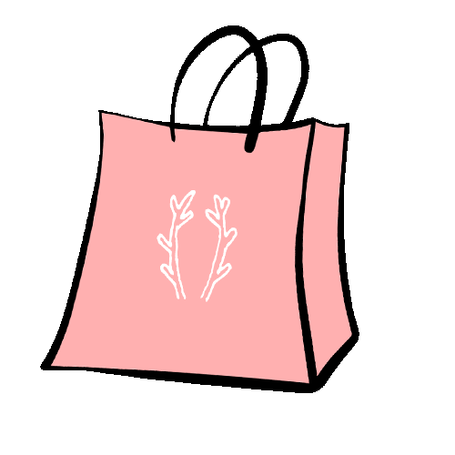 Pink Antlers Sticker