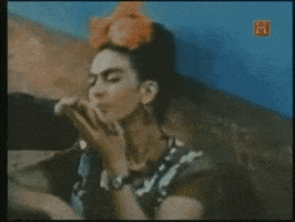 Frida Kahlo Kiss GIF