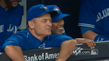 toronto blue jays smiling GIF by MLB