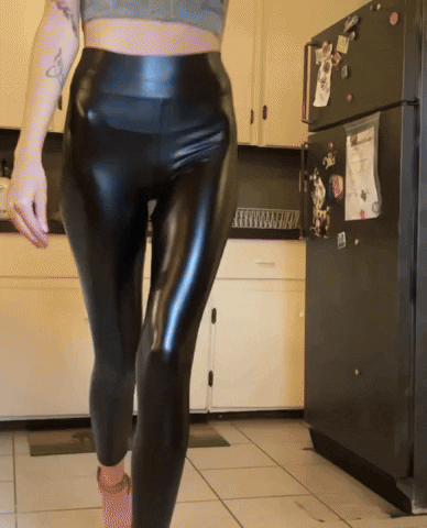 Leather Leggings GIF
