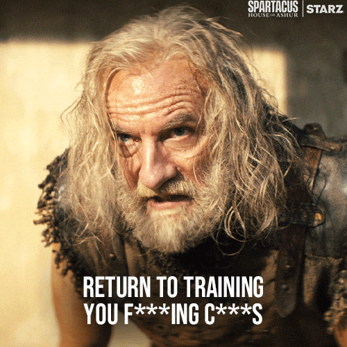 Angry Training GIF by Spartacus