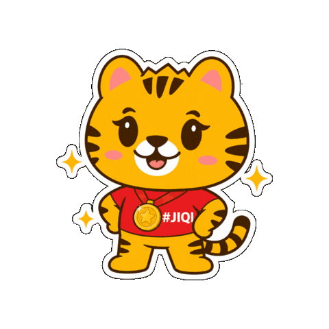 Happy Tiger Sticker by IQI Concept