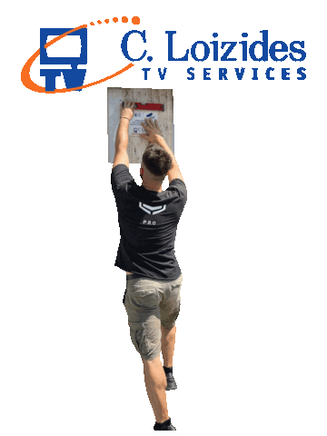 C.loizides Tv Services Sticker