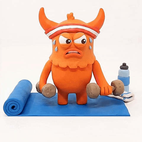Fitness Sweating GIF by Momo & Tulus
