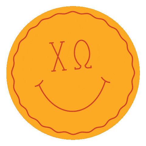 Happy Sorority Sticker by Chi Omega Fraternity