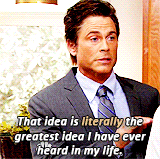  parks and recreation parks and rec idea rob lowe lightbulb moment GIF