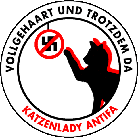 Cats Protest Sticker by Otherwhere Art