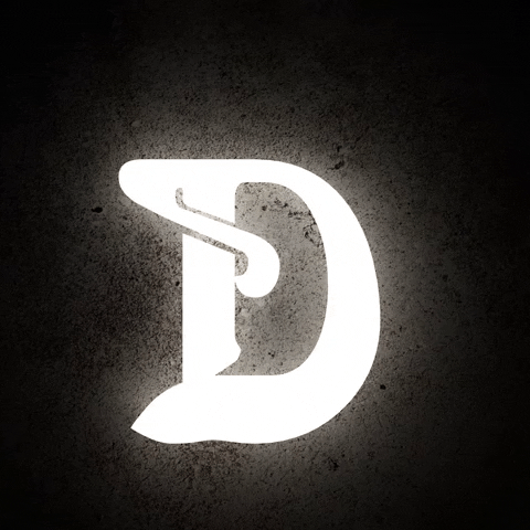 Typetypehype club glow d letter GIF