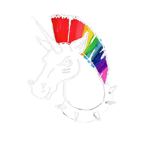 FRIENDLY UNICORN Sticker