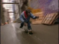 Monkey Skateboard GIF